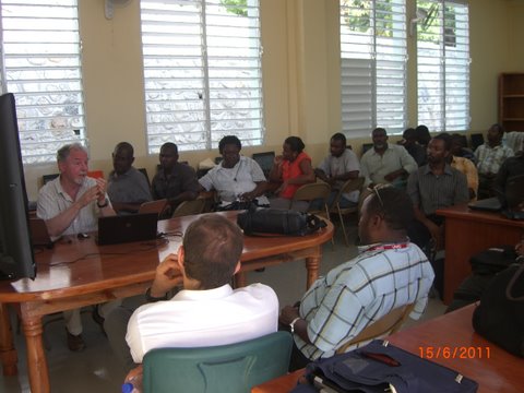 Une formation à Haiti